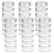 6 Sets 6 Layer Stackable Plastic Containers, 10G/10ML Clear Cosmetic Storage Box Round Organizer Jars for Beads, Buttons, Small Jewelry Findings
